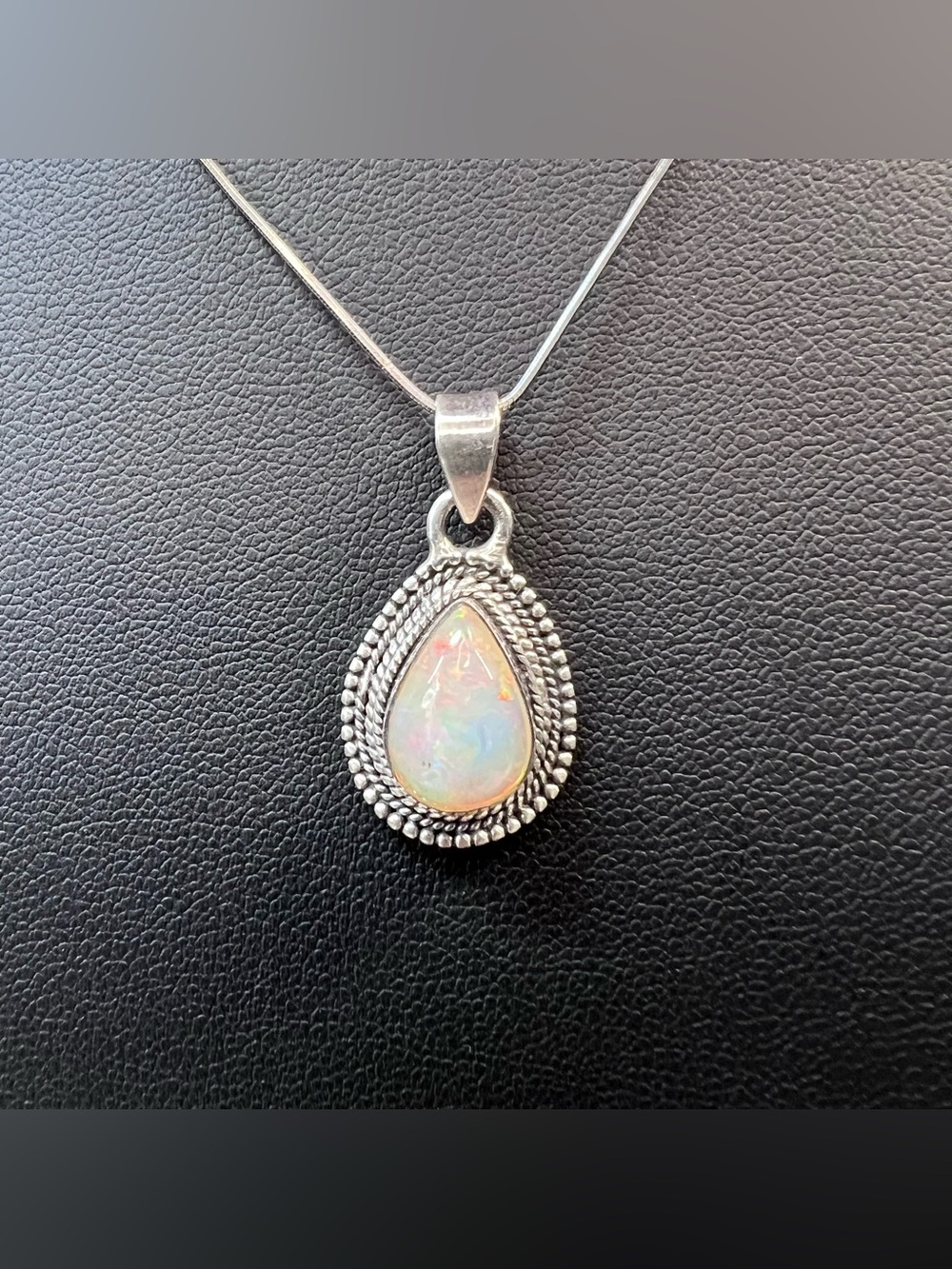 Sterling Silver Opal Pendant